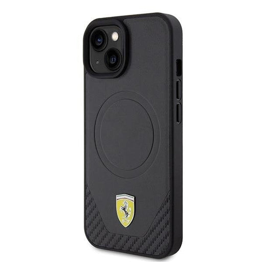 Кейс Ferrari FEHMP15SPTEK за iPhone 15 6.1 черен / черен