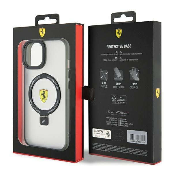 Кейс Ferrari FEHMP15SUSCAH за iPhone 15 6.1 прозрачен твърд