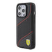 Кейс Ferrari Perforated Waves Metal Logo за iPhone 15