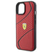 Кейс Ferrari Twist Metal Logo за iPhone 15 червен