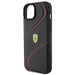 Кейс Ferrari Twist Metal Logo за iPhone 15 Plus черен