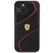 Кейс Ferrari Twist Metal Logo за iPhone 15 Plus черен