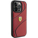 Кейс Ferrari Twist Metal Logo за iPhone 15 Pro червен
