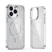 Кейс Glitter Case MagSafe за iPhone 16 Pro Max бял/брокат