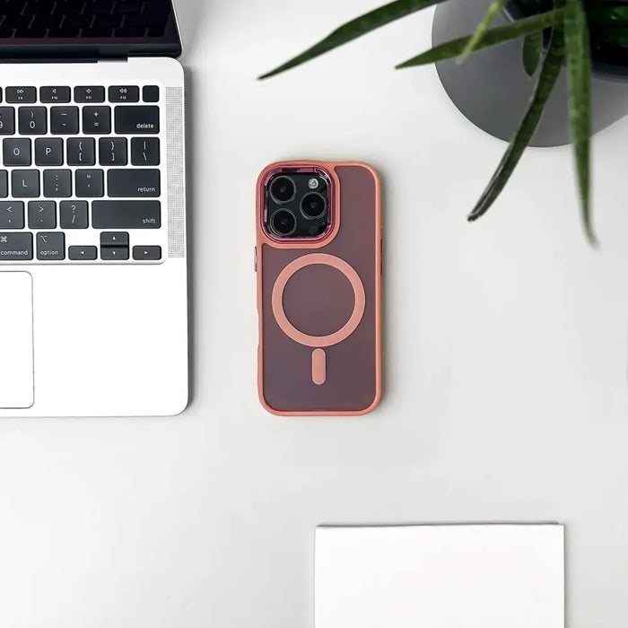 Кейс Glitter Case MagSafe за iPhone 16 Pro Max розов/брокат