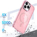 Кейс Glitter Case MagSafe за iPhone 16 Pro Max розов/брокат