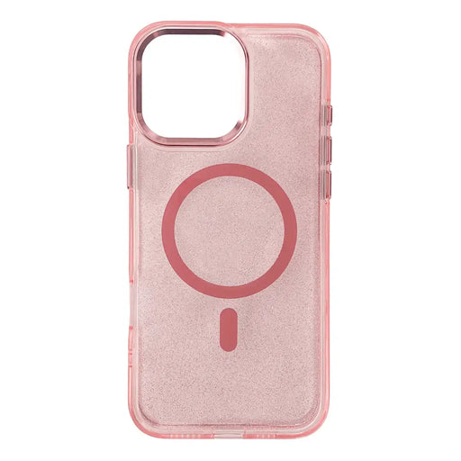 Кейс Glitter Case MagSafe за iPhone 16 Pro Max розов/брокат