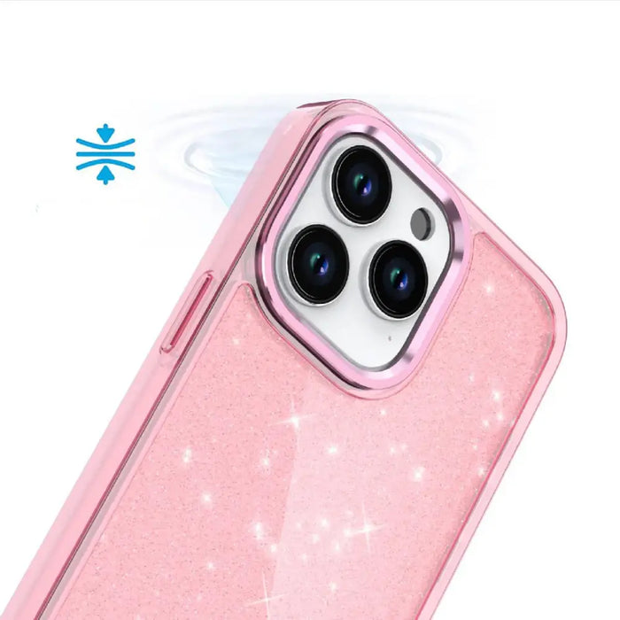 Кейс Glitter Case за iPhone 16 Pro Max розов/брокат
