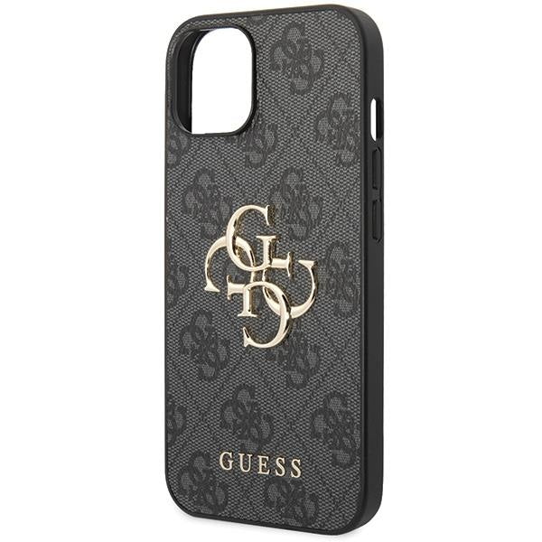 Кейс Guess 4G Big Metal Logo за iPhone 15 Plus сив