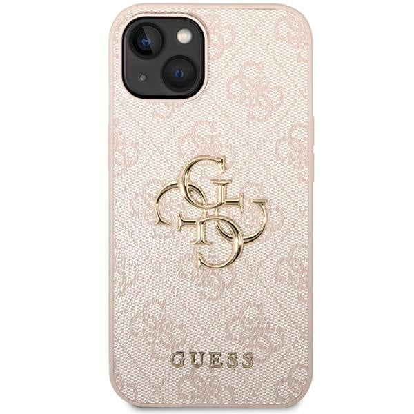 Кейс Guess 4G Big Metal Logo за iPhone 15 розов