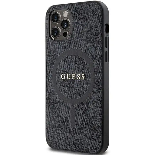 Кейс Guess 4G Collection Leather Metal Logo MagSafe