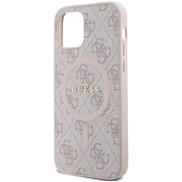 Кейс Guess 4G Collection Leather Metal Logo MagSafe