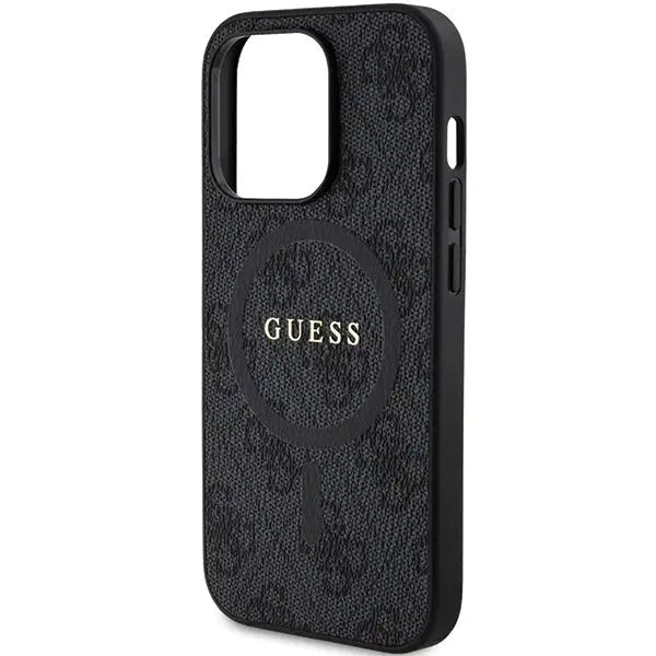 Кейс Guess 4G Collection Leather Metal Logo MagSafe