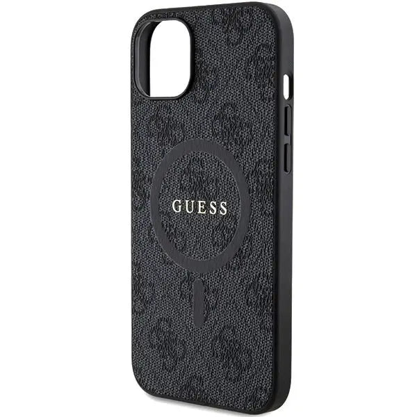 Кейс Guess 4G Collection Leather Metal Logo MagSafe