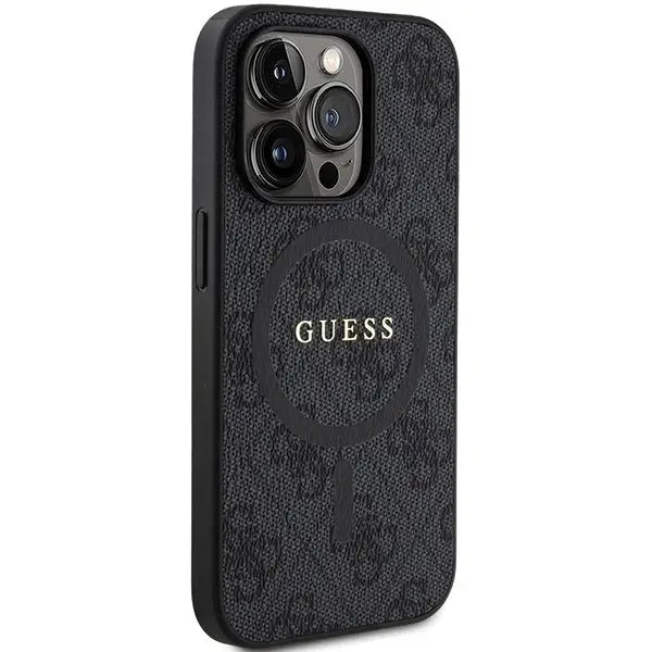 Кейс Guess 4G Collection Leather Metal Logo MagSafe