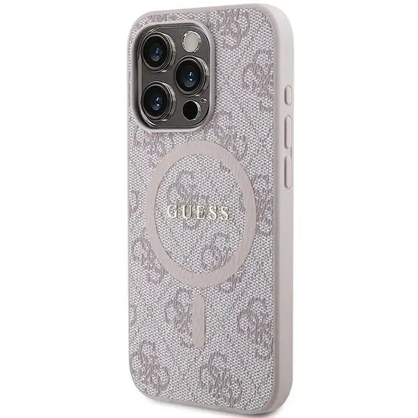 Кейс Guess 4G Collection Leather Metal Logo MagSafe