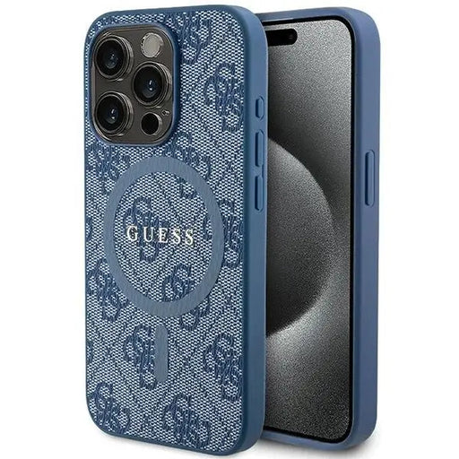 Кейс Guess 4G Collection Leather Metal Logo MagSafe