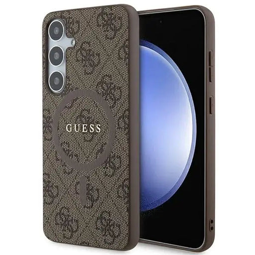 Кейс Guess 4G Collection Leather Metal Logo MagSafe