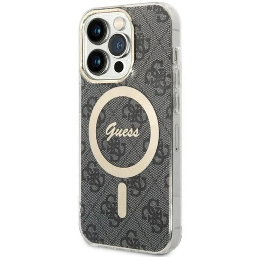 Кейс Guess 4G MagSafe за iPhone 14 Pro черен