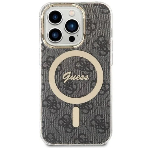 Кейс Guess 4G MagSafe за iPhone 14 Pro черен