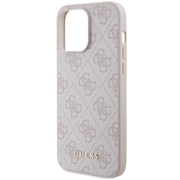 Кейс Guess 4G Metal Gold Logo за iPhone 15 Pro Max розов