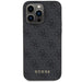 Кейс Guess 4G Metal Gold Logo за iPhone 15 Pro сив