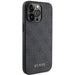 Кейс Guess 4G Metal Gold Logo за iPhone 15 Pro сив
