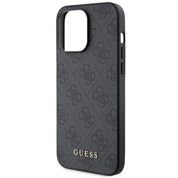 Кейс Guess 4G Metal Gold Logo за iPhone 15 Pro сив