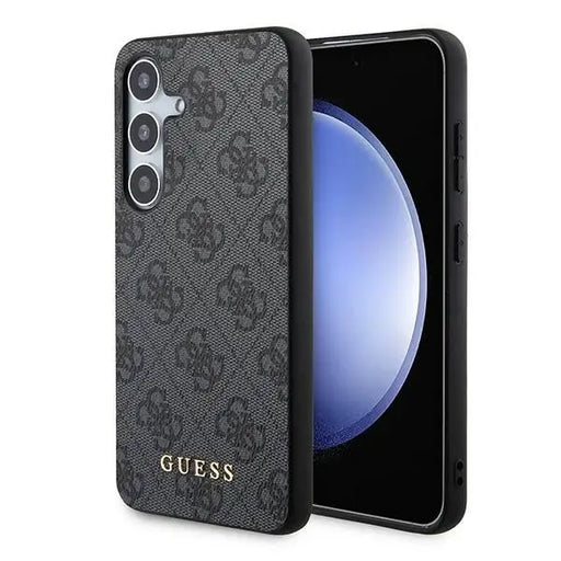 Кейс Guess 4G Metal Gold Logo за Samsung Galaxy S24 черен