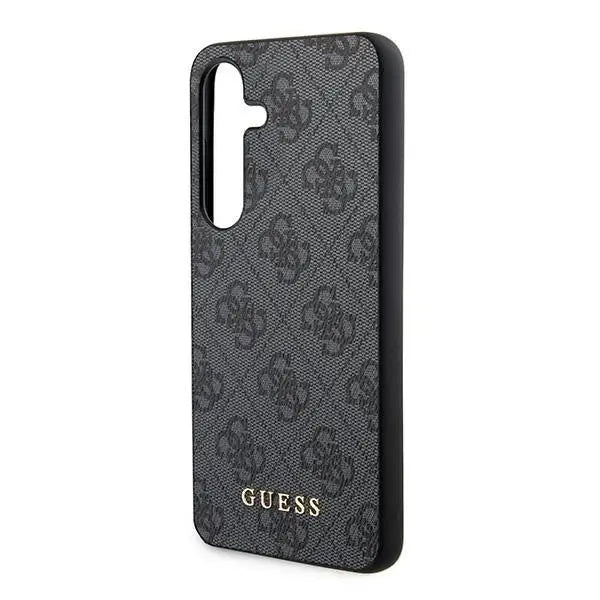 Кейс Guess 4G Metal Gold Logo за Samsung Galaxy S24 черен