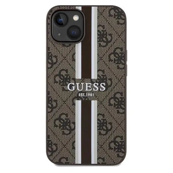 Кейс Guess 4G Printed Stripes MagSafe за iPhone