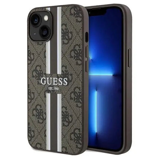 Кейс Guess 4G Printed Stripes MagSafe за iPhone