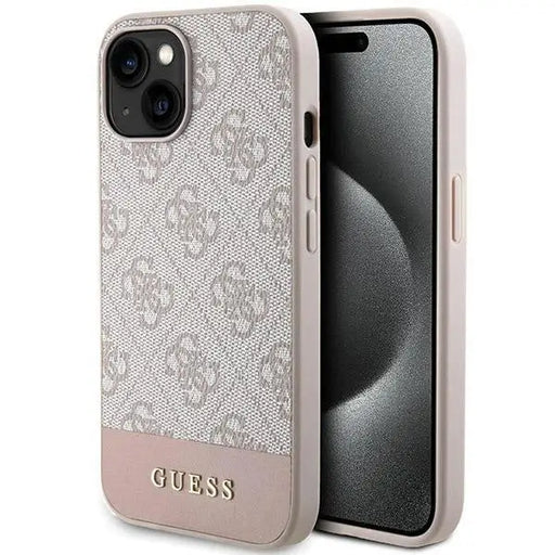 Кейс Guess 4G Stripe Collection за iPhone 15 / 14 13 розов