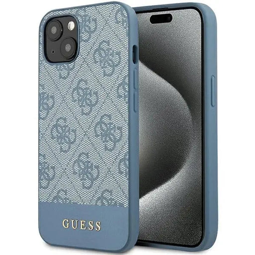 Кейс Guess 4G Stripe Collection за iPhone 15 / 14 13 син