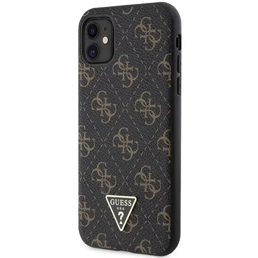 Кейс Guess 4G Triangle Metal Logo за iPhone 11 / XR черен