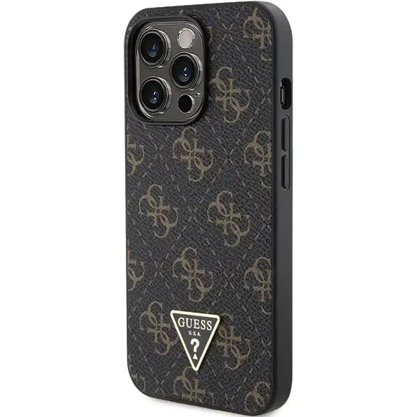 Кейс Guess 4G Triangle Metal Logo за iPhone 13 Pro / черен