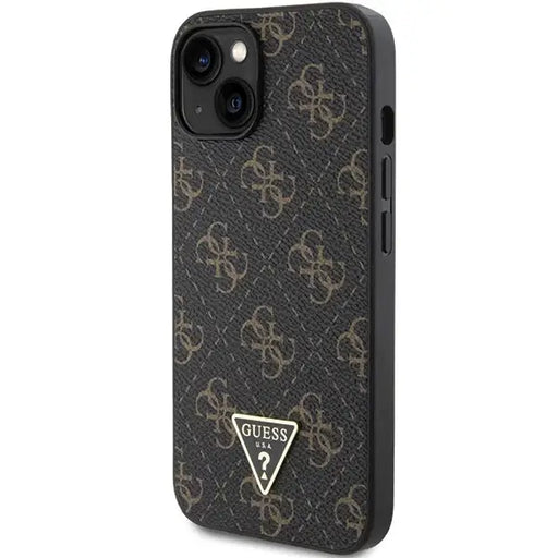 Кейс Guess 4G Triangle Metal Logo за iPhone 14/15/13 черен