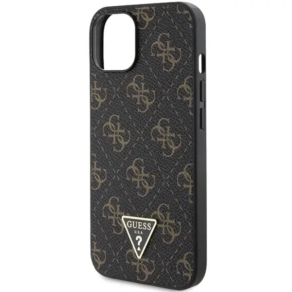 Кейс Guess 4G Triangle Metal Logo за iPhone 14/15/13 черен