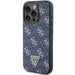 Кейс Guess 4G Triangle Metal Logo за iPhone 15 Pro син