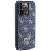 Кейс Guess 4G Triangle Metal Logo за iPhone 15 Pro син