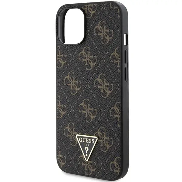 Кейс Guess 4G Triangle Metal Logo за iPhone 15/14/13 черен