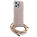 Кейс Guess Crossbody Cord 4G Print за iPhone 15 Pro розов