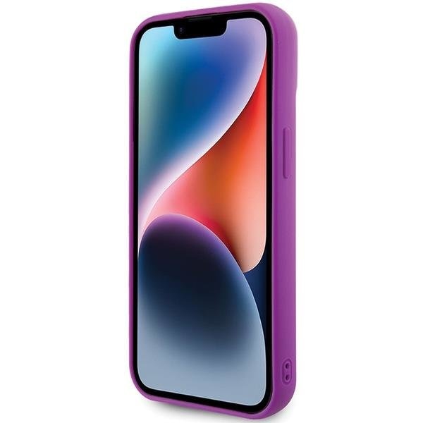 Кейс Guess Disco Metal Script за iPhone 15 розов