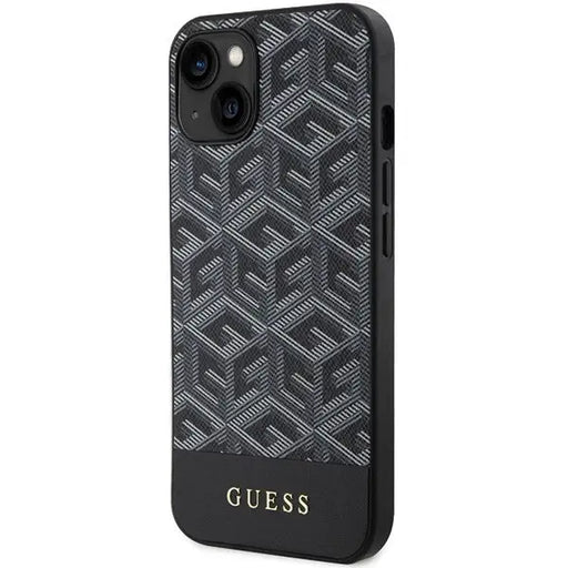 Кейс Guess GCube Stripes MagSafe за iPhone 15 / 14 13 черен