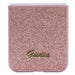 Кейс Guess Glitter Script за Samsung Galaxy Z Flip5 розов