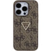 Кейс Guess Grip Stand 4G Triangle Strass за iPhone 15