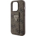 Кейс Guess Grip Stand 4G Triangle Strass за iPhone 15