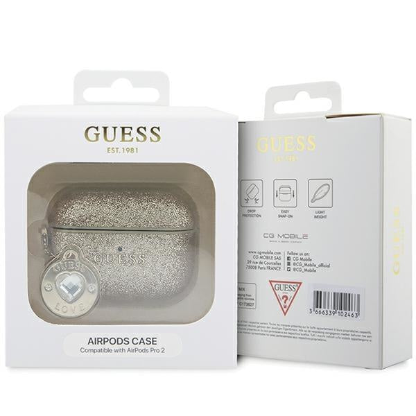 Кейс Guess GUAP2PGEHCDD за AirPods Pro 2 златист Fixed