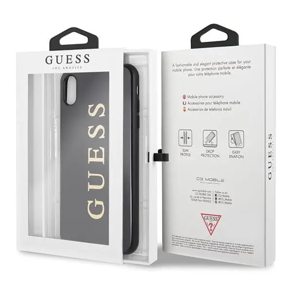 Кейс Guess GUHCI65TGGGBK за iPhone Xs Max черен