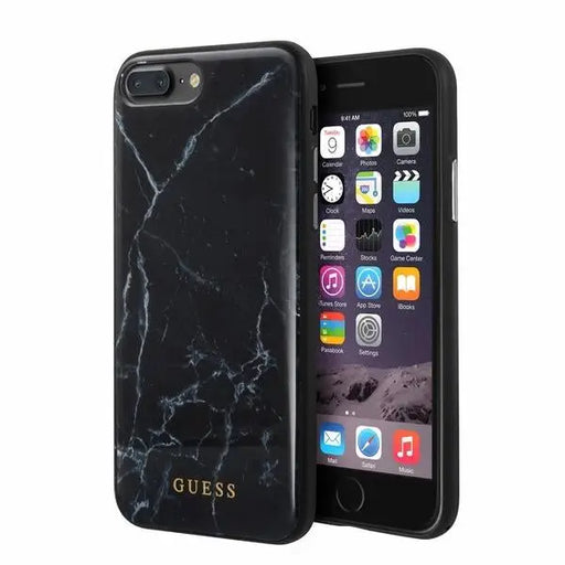 Кейс Guess GUHCI8LHYMABK за iPhone 7/8 Plus черен / Marble